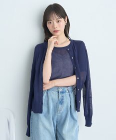 earth music&ecology ＳＥＴ２点シアーニットプルオーバー＋カーディガン