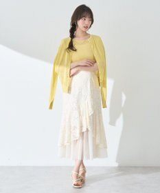 earth music&ecology ＳＥＴ２点シアーニットプルオーバー＋カーディガン