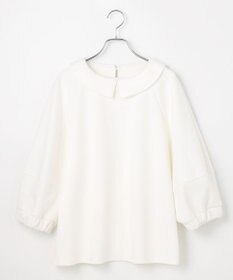 #Newans 【セレモニーにも/洗濯機可】ランタンスリーブブラウス