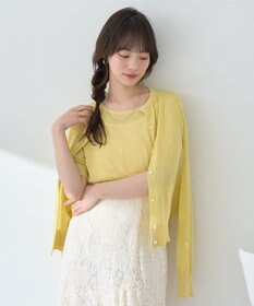 earth music&ecology ＳＥＴ２点シアーニットプルオーバー＋カーディガン