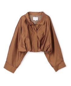 BEIGE， SULFUR / シルク混ショート丈バルーンブルゾン