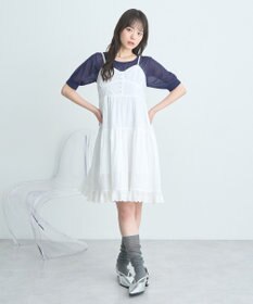 earth music&ecology ＳＥＴ２点シアーニットプルオーバー＋カーディガン