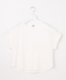 J.PRESS LADIES L 【2WAY】コットンスムース フレンチスリーブ カットソー