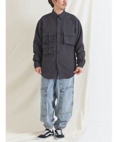 CRAFT STANDARD BOUTIQUE ポリエステルツイルポケッタブルシャツ