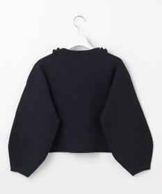 Feroux 【洗える】パフスリーブフリル ニットセットアップ