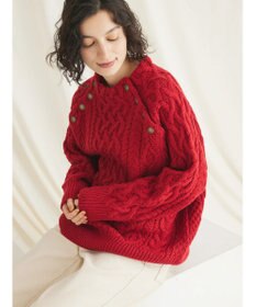 CRAFT STANDARD BOUTIQUE ラグランケーブルニットプルオーバー　