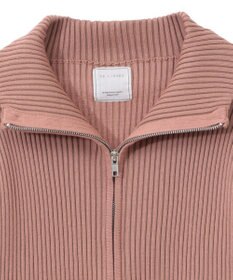 Green Parks 配色リブＺｉｐニットカーディガン