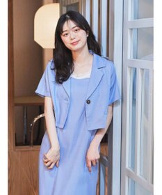 earth music&ecology リサイクルポリエステルブレンドショートシャツ