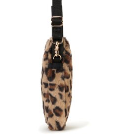 LeSportsac FUR MINI PHONE CROSSBODY/レオパードフラッフィーファー