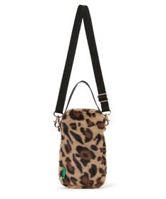 LeSportsac FUR MINI PHONE CROSSBODY/レオパードフラッフィーファー