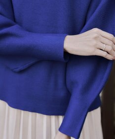 Tiaclasse 【洗える】モックネックジャガードニットプルオーバー