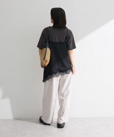 Green Parks レースドッキングサテンビスチェ