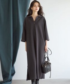 23区 L 【SLOW/一部店舗限定】ライトダンボール スキッパー ワンピース