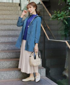 Tiaclasse 【洗える】モックネックジャガードニットプルオーバー