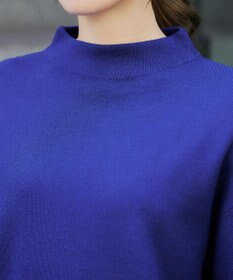 Tiaclasse 【洗える】モックネックジャガードニットプルオーバー