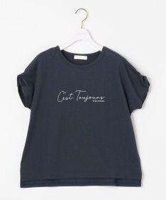 ANY SIS 【美人百花6月号掲載】フレンチスリーブロゴ Tシャツ