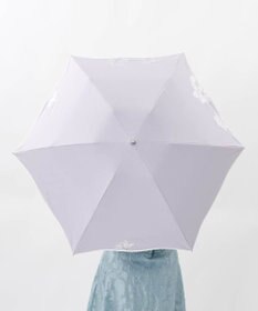 AURORA 【 NINA RICCI（ニナリッチ）】アップリケ刺しゅう/パイピング晴雨兼用傘（折りたたみ傘）