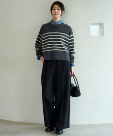 UNFILO カシミヤブレンド クルーネックニット