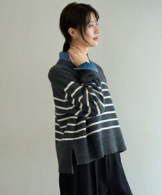 UNFILO カシミヤブレンド クルーネックニット