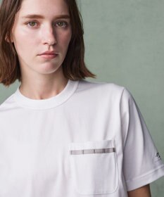 JOSEPH ABBOUD MOUNTAIN 【MADE IN JAPAN/吸水速乾/男女兼用】プレーティング天竺アウトドア Tシャツ ホワイト系