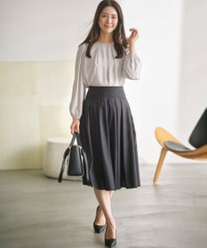 組曲 タックフレアカラースカート