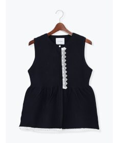 Te chichi レースペプラムベスト