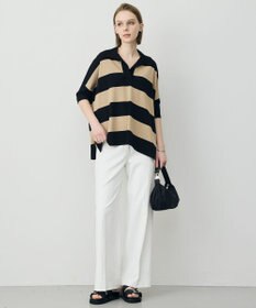 ICB 【先行予約】VIS/NYハイゲージ 半袖ボーダーポロニット