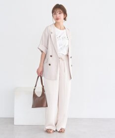 earth music&ecology 【セットアップ対応】リネンライクダブルジャケット