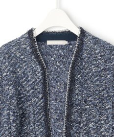 ICB L 【ドラマ「続・続・最後から二番目の恋」着用】 デニムライクツィード ニットジャケット