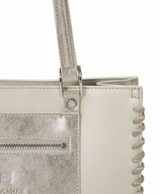 TOPKAPI 【TREASURE TOPKAPI】フェイクレザー ポーチ付き パラコード かがりトートバッグ