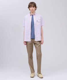 J.PRESS MEN 【Aero Weave】クールマックスサッカー チェック シャツ / B.D.