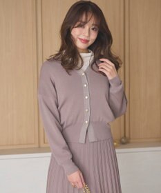 Feroux 【洗える・セットアイテム】ラメライン・ニットセットアップ