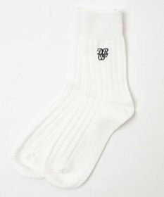 WEGO ガーリーロゴ刺繍ソックス