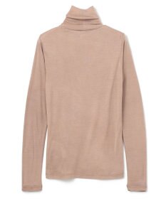 BEIGE， Washable Silk / Hi-neck Long Sleeve T ハイネック Tシャツ