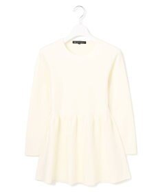 23区 S 【Sサイズ限定】ヴィスコースストレッチ ペプラムデザイン ニット