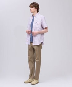 J.PRESS MEN 【Aero Weave】クールマックスサッカー チェック シャツ / B.D.