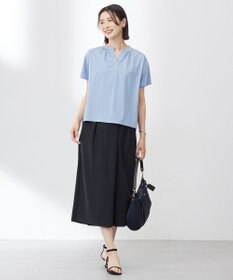 J.PRESS LADIES L 【洗える】Crispyツイル クロップド パンツ