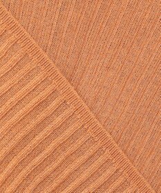 UNFILO シアーリブ ニットカーディガン