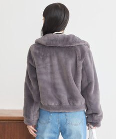 earth music&ecology ファーショートコート