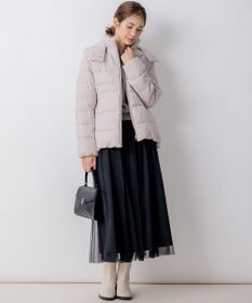 組曲 【洗える・2WAY】ライトタフタショートダウン