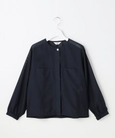 J.PRESS LADIES L Pe リネン シアー スラブ ノーカラー ブルゾン