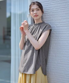 ANY 【抗菌防臭/速乾/手洗い可】エニィファンクション ノースリーブブラウス