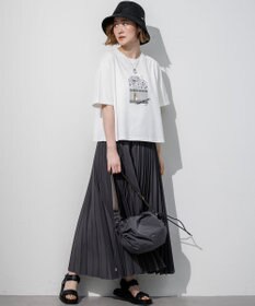 23区 Lauren Rolwing コラボ グラフィックプリント フレア Tシャツ