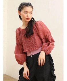 Green Parks ■ＥＳＣＡＲ　２ｗａｙ　シアーギンガムプルオーバー