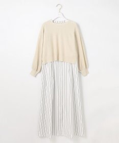 ANY SIS L 【2SET】シャツワンピ × ニット セット