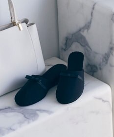 ANY SIS 【巾着付き】リボンヒール スリッパ