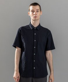 JOSEPH HOMME 新柄【ストレッチ】ハムサジャガードストレッチ　レギュラーカラー半袖シャツ