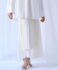 23区 【GOLD LABEL/見上愛さん着用】チュールプリーツ スカート