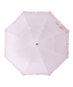 MOONBAT 【ランバン オン ブルー（LANVIN en Bleu）】晴雨兼用折りたたみ日傘　ドビーフリル