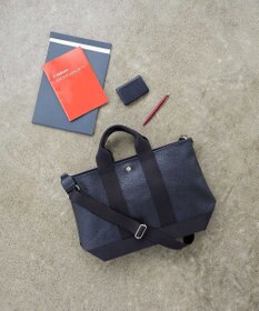 TOPKAPI 【Breath TOPKAPI】スコッチグレイン ネオレザー トート バッグ ショルダー付き M